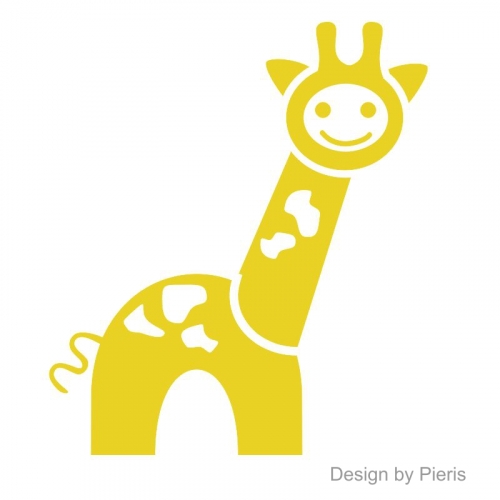 Dětské samolepky na zeď žirafa