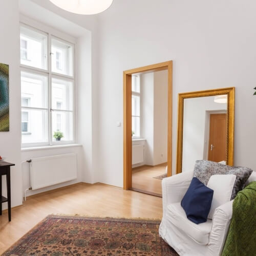 Home Staging nezařízeného bytu v Praze na Starém Městě
