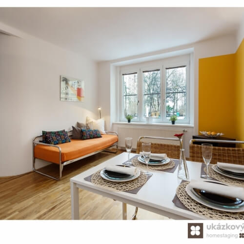 Home Staging zařízeného bytu v Praze na Vinohradech