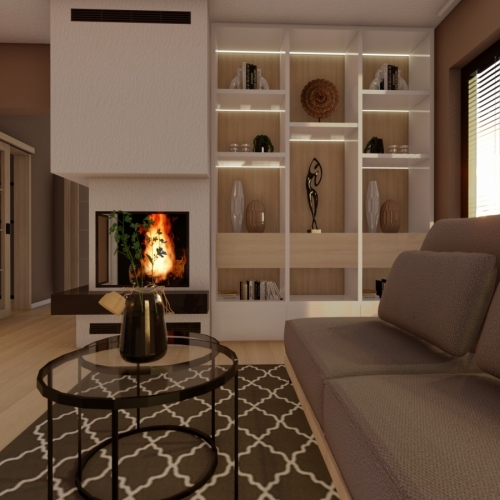 Návrh interiéru Bungalovu - Náměšť na Hané