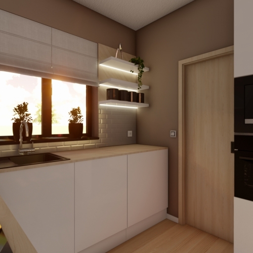 Návrh interiéru Bungalovu - Náměšť na Hané
