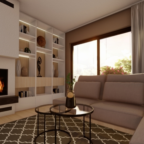 Návrh interiéru Bungalovu - Náměšť na Hané